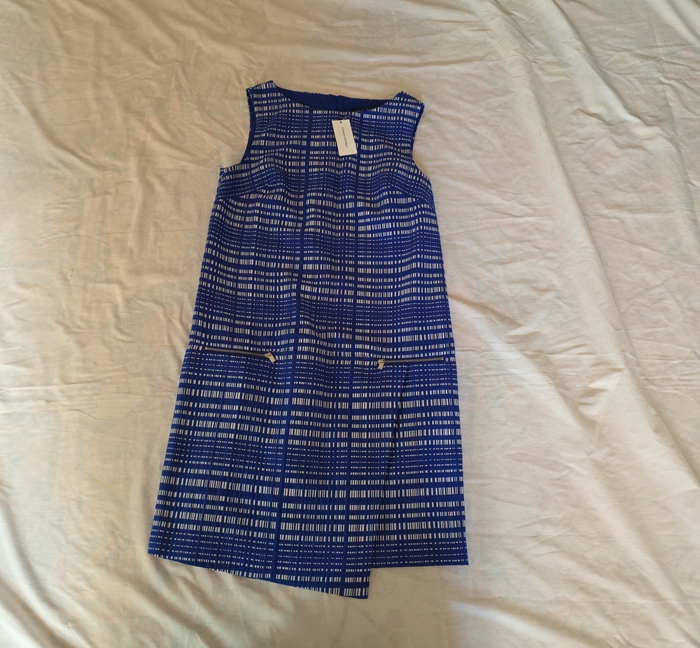 Banana Republic Cobalt Blue Patterned Dress